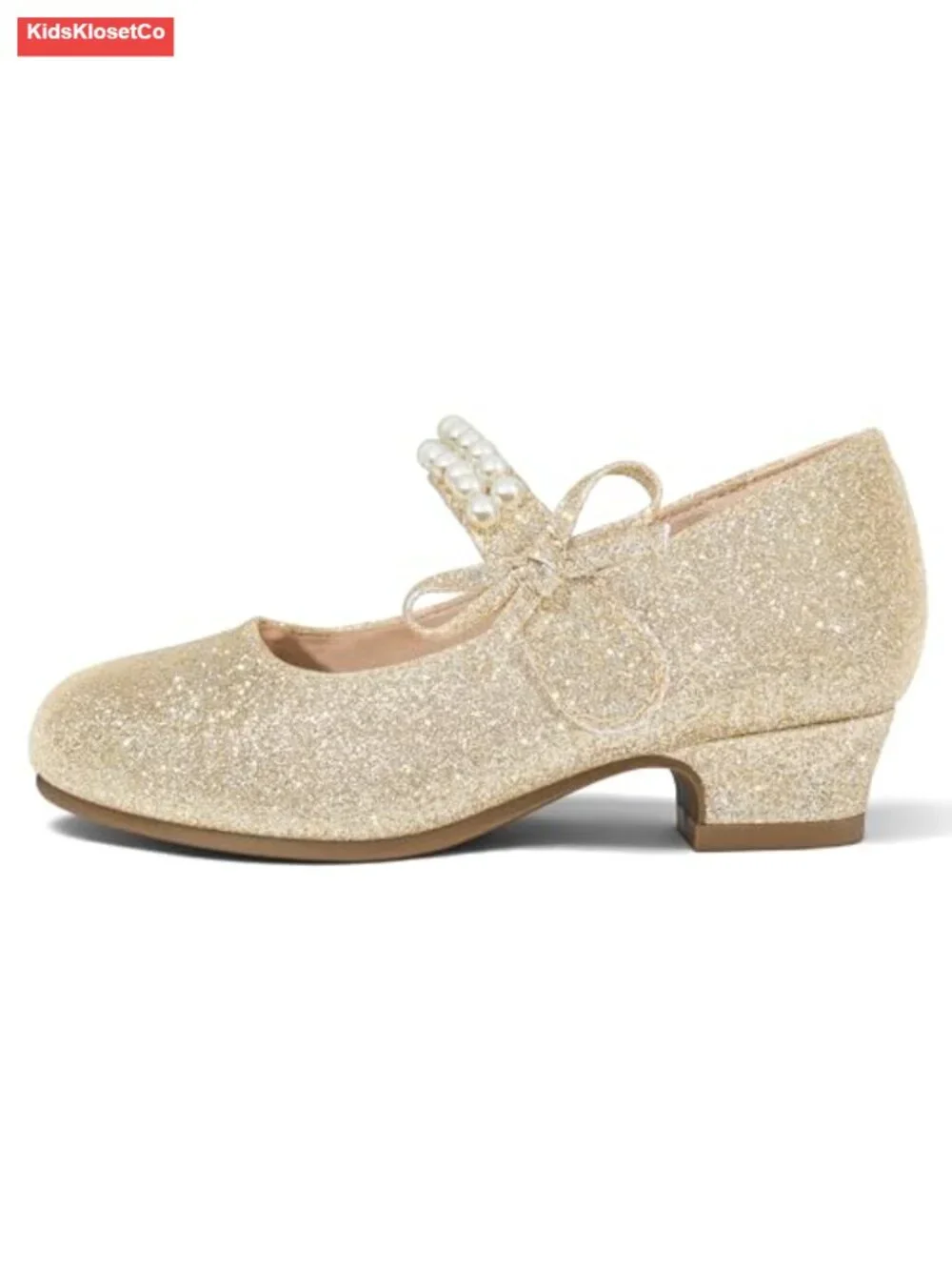 Low Heel Princess Mary Jane Dress Pumps for Girls Party Wedding